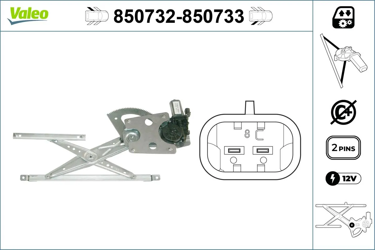 VALEO 850732 Window Regulator