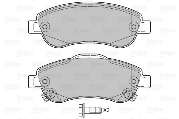 Brake Pad Set, disc brake 598901