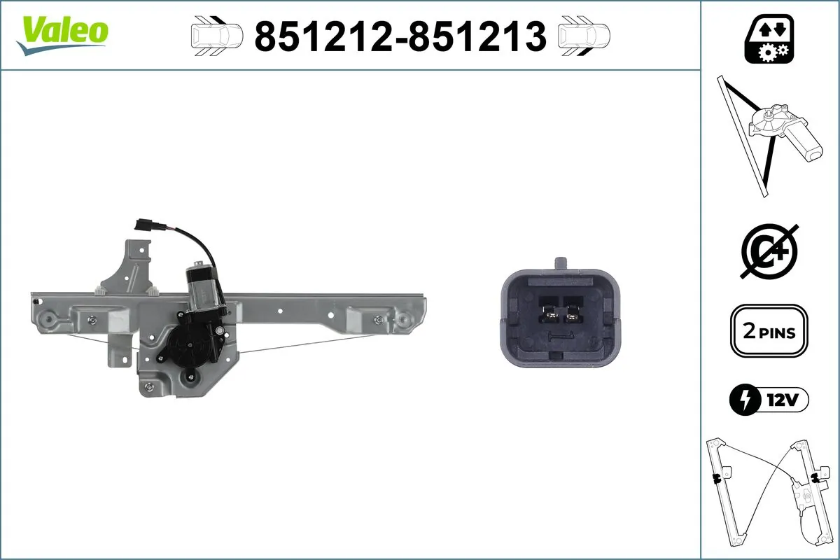 VALEO 851212 Window Regulator
