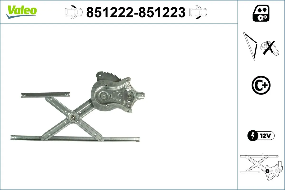 VALEO 851222 Window Regulator