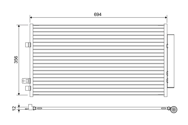 Condenser, air conditioning 822638