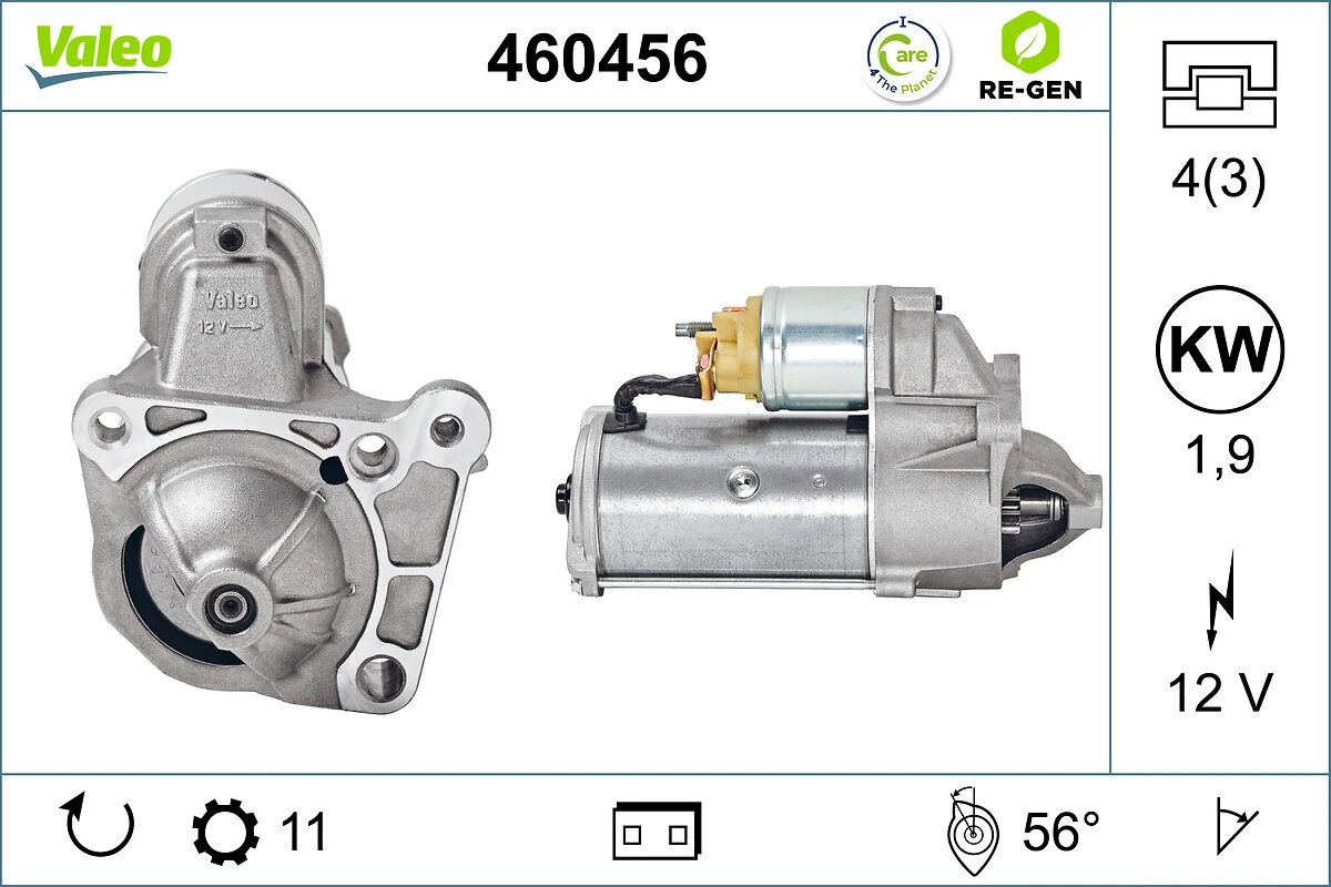 Starter VALEO RE-GEN REMANUFACTURED 460456