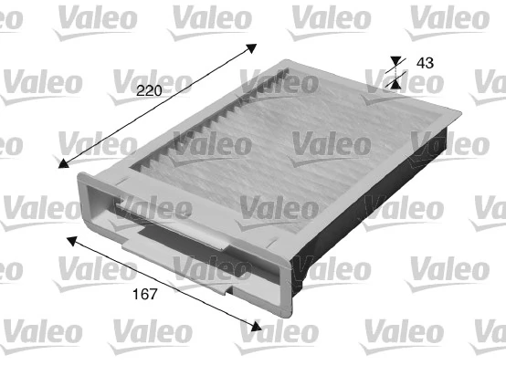 Filter, cabin air VALEO ESSENTIAL 715515