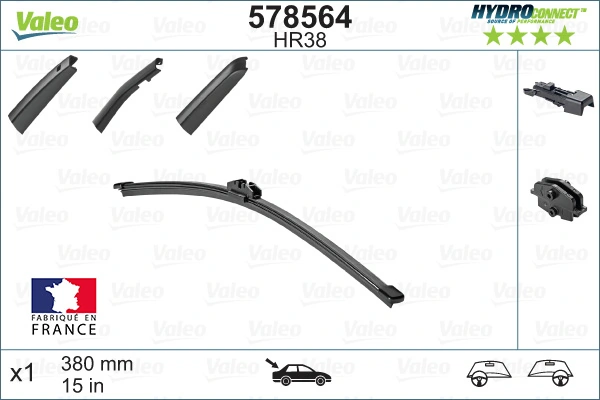 Wiper Blade HYDROCONNECT REAR 578564