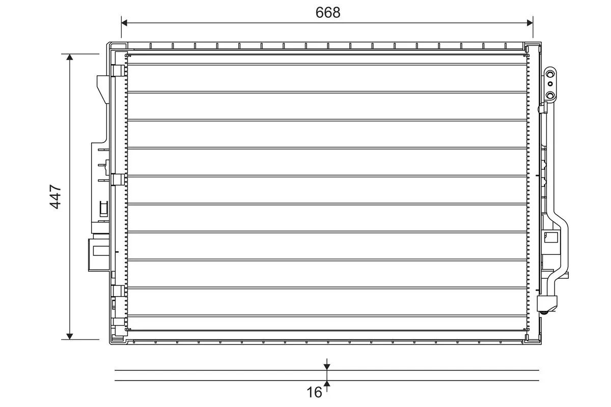 Condenser, air conditioning 822643