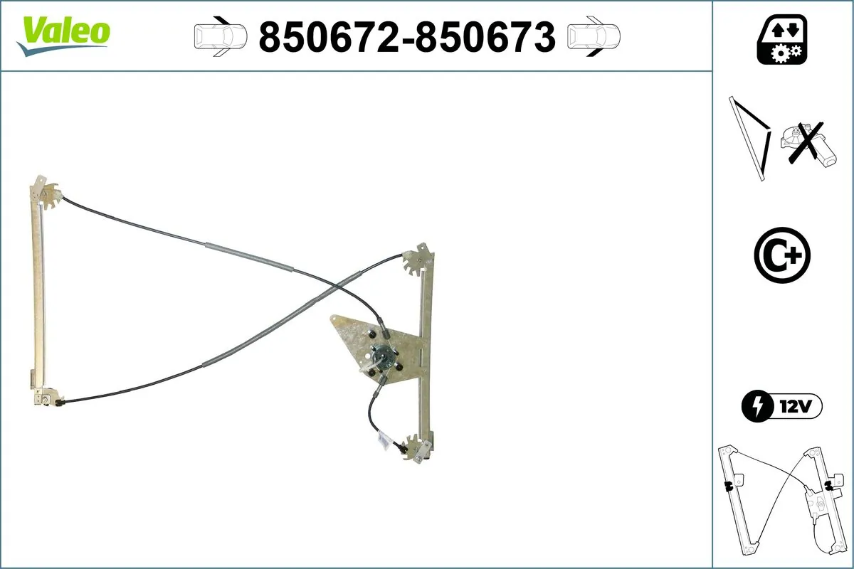 VALEO 850672 Window Regulator