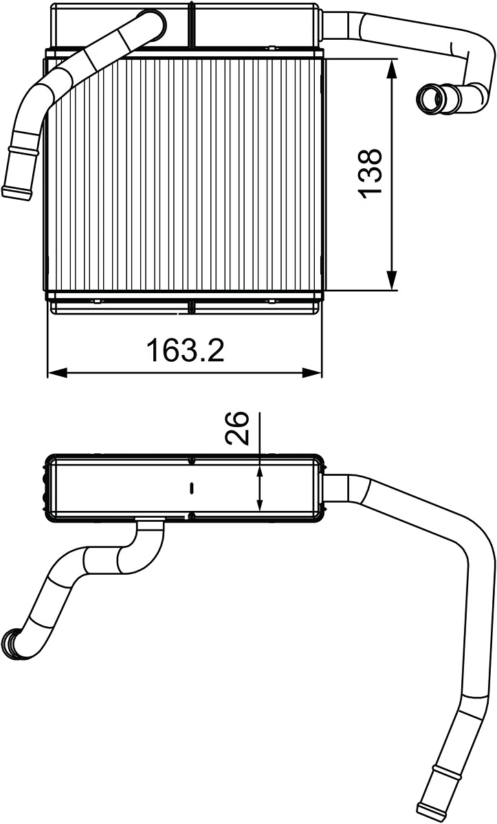 Heat Exchanger, interior heating 811552