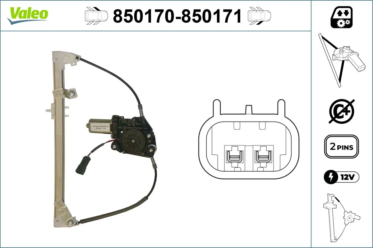 VALEO 850170 Window Regulator
