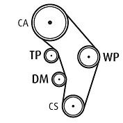 VALEO 614554 Water Pump & Timing Belt Kit