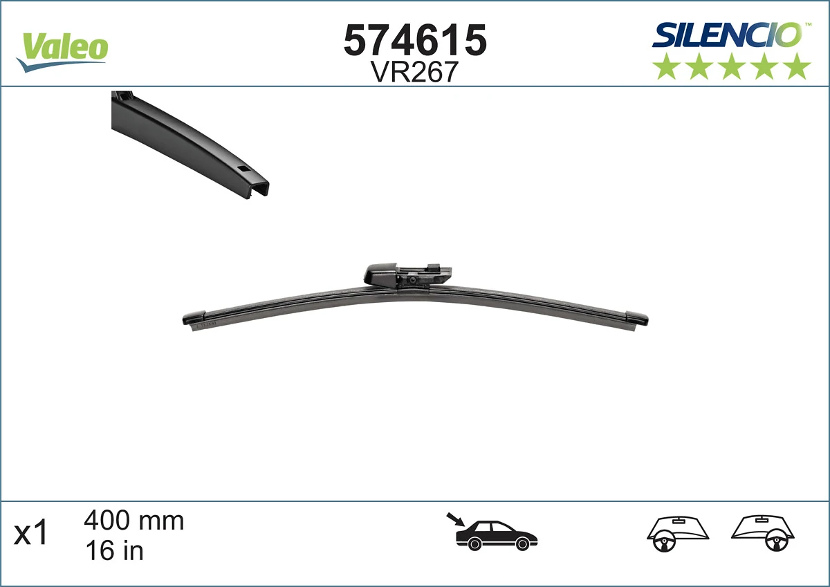 Wiper Blade SILENCIO REAR 574615