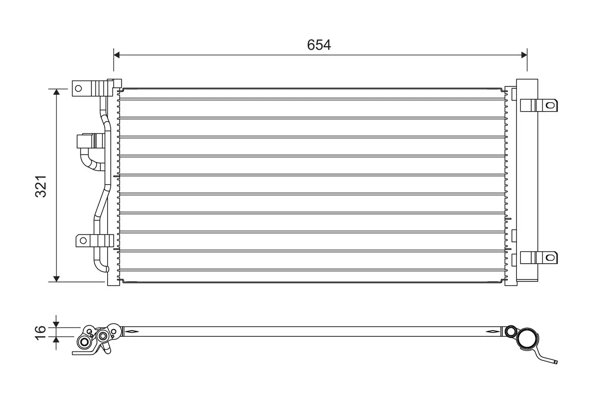 Condenser, air conditioning 822702