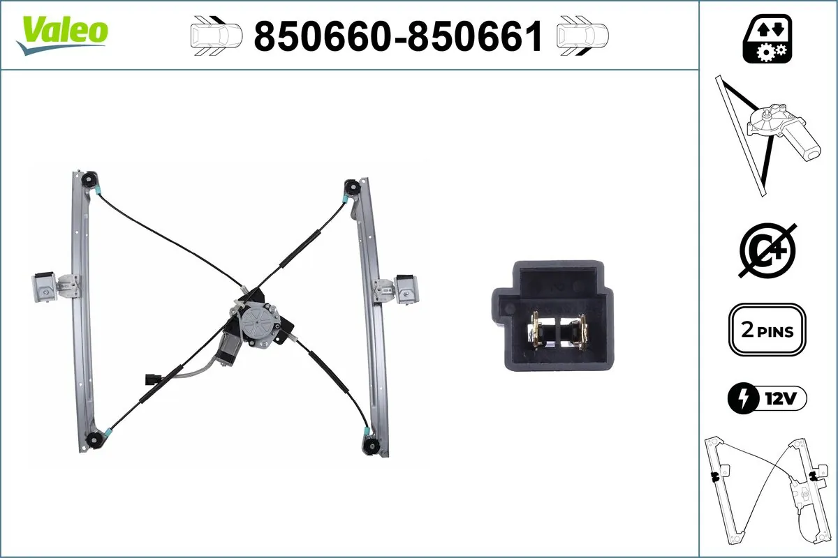 VALEO 850660 Window Regulator