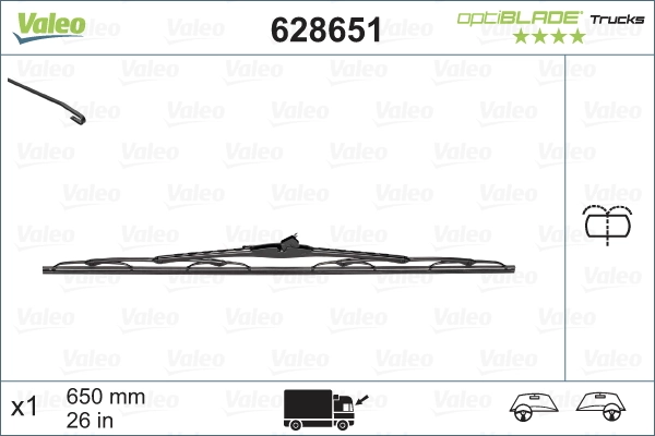 Wiper Blade OPTIBLADE TRUCKS 628651