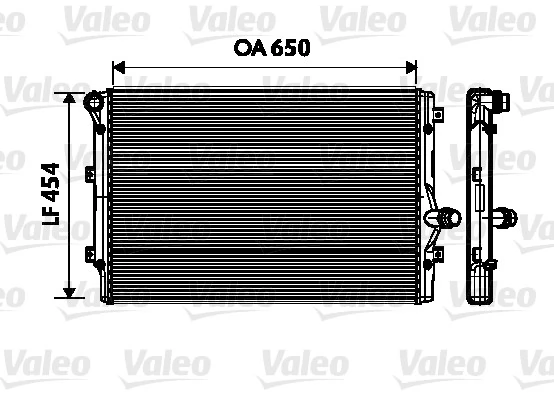 Radiator, engine cooling 734333