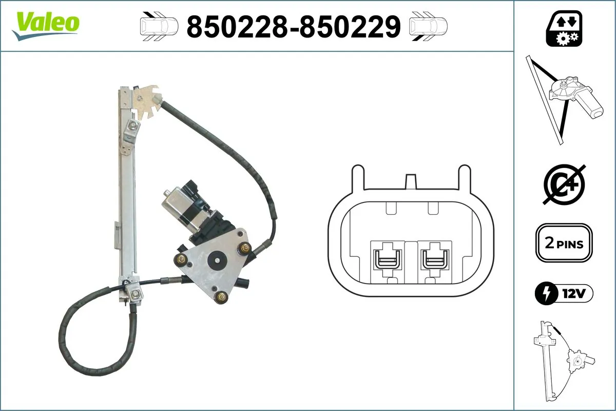 VALEO 850228 Window Regulator