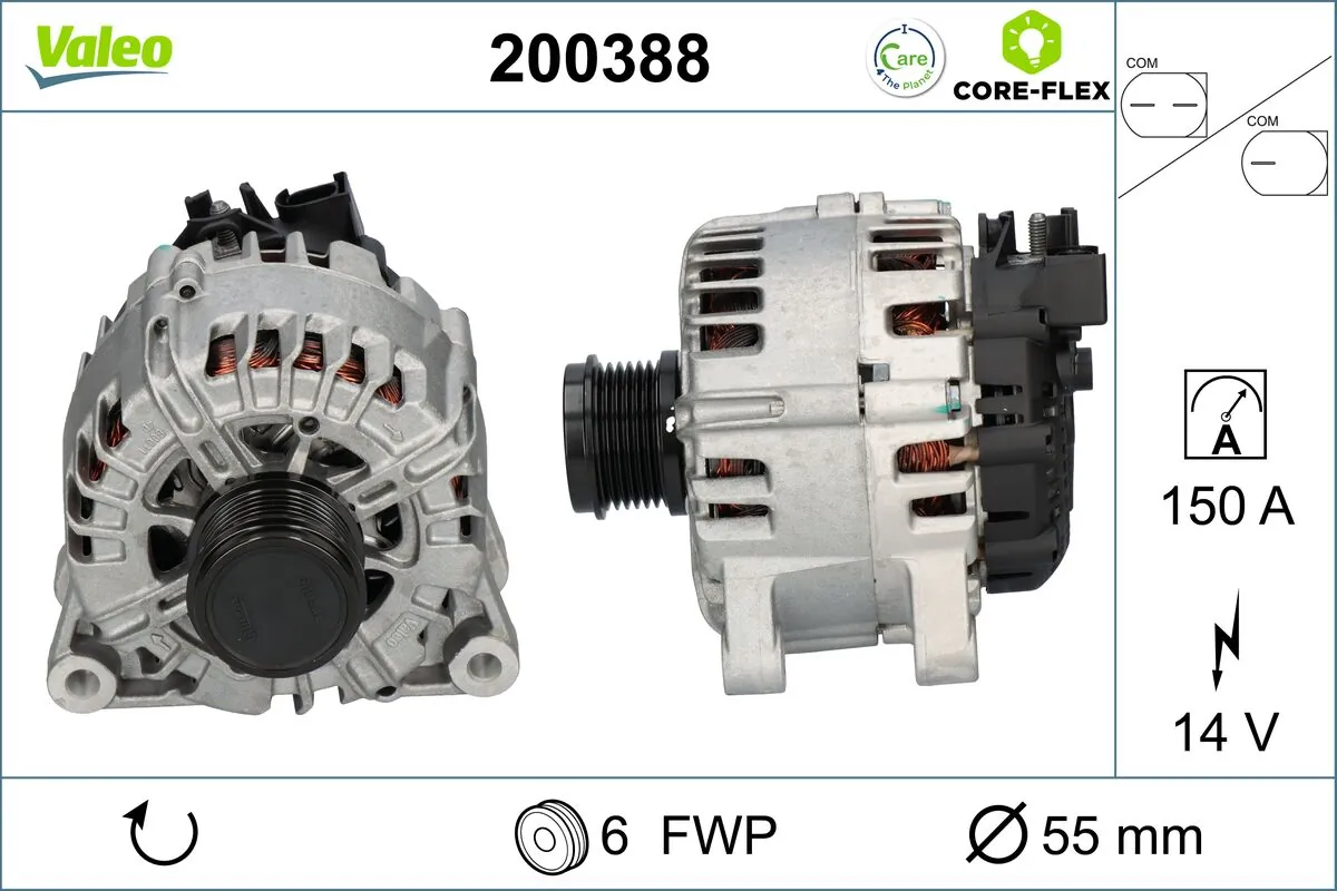 Alternator VALEO CORE-FLEX 200388