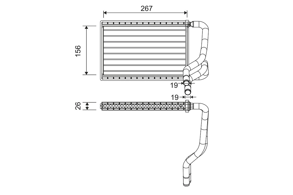Heat Exchanger, interior heating 811568