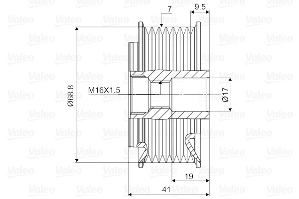 Alternator Freewheel Clutch VALEO NEW SPARE PART 588075