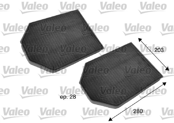 Filter, cabin air VALEO PROTECT 698791