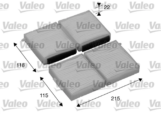 Filter, cabin air VALEO ESSENTIAL 698891