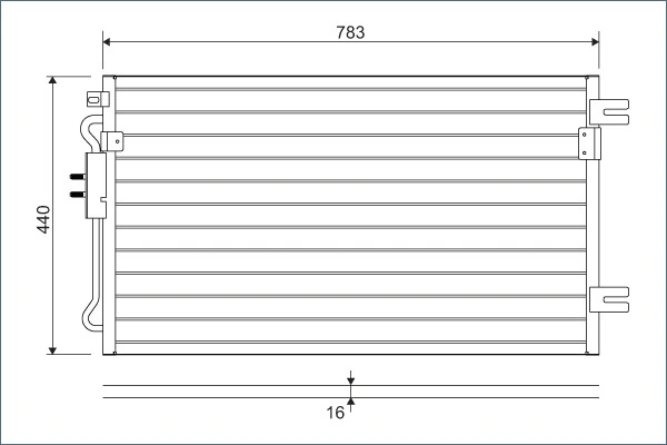 Condenser, air conditioning 817739