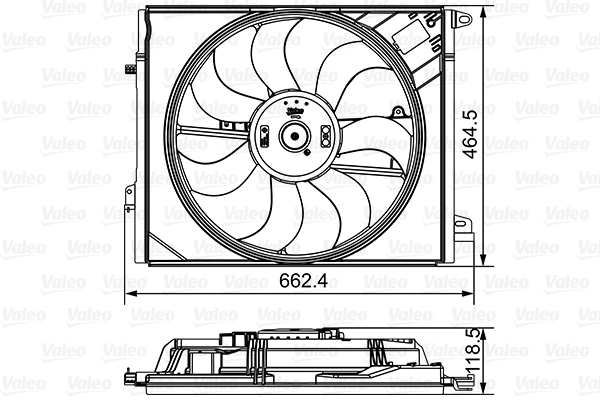 Fan, engine cooling 696881