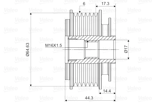 Alternator Freewheel Clutch VALEO NEW SPARE PART 588084