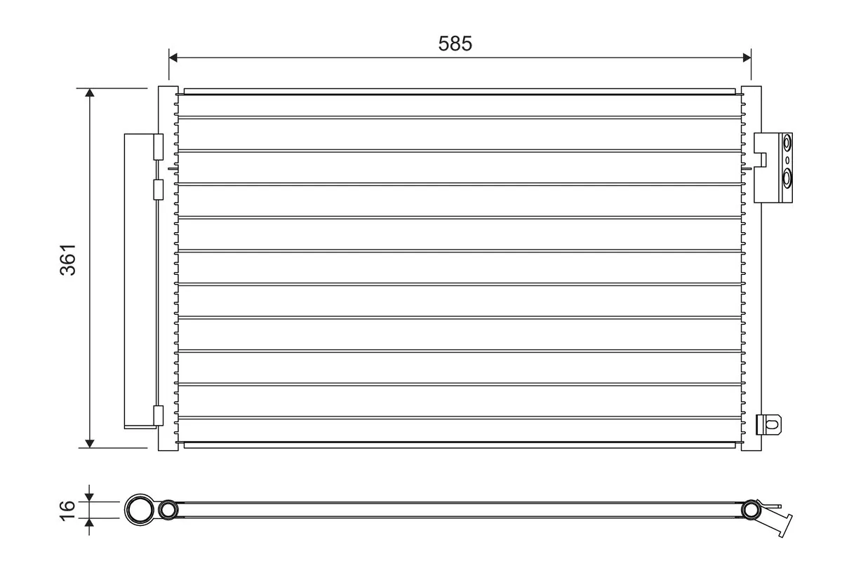 Condenser, air conditioning 822641