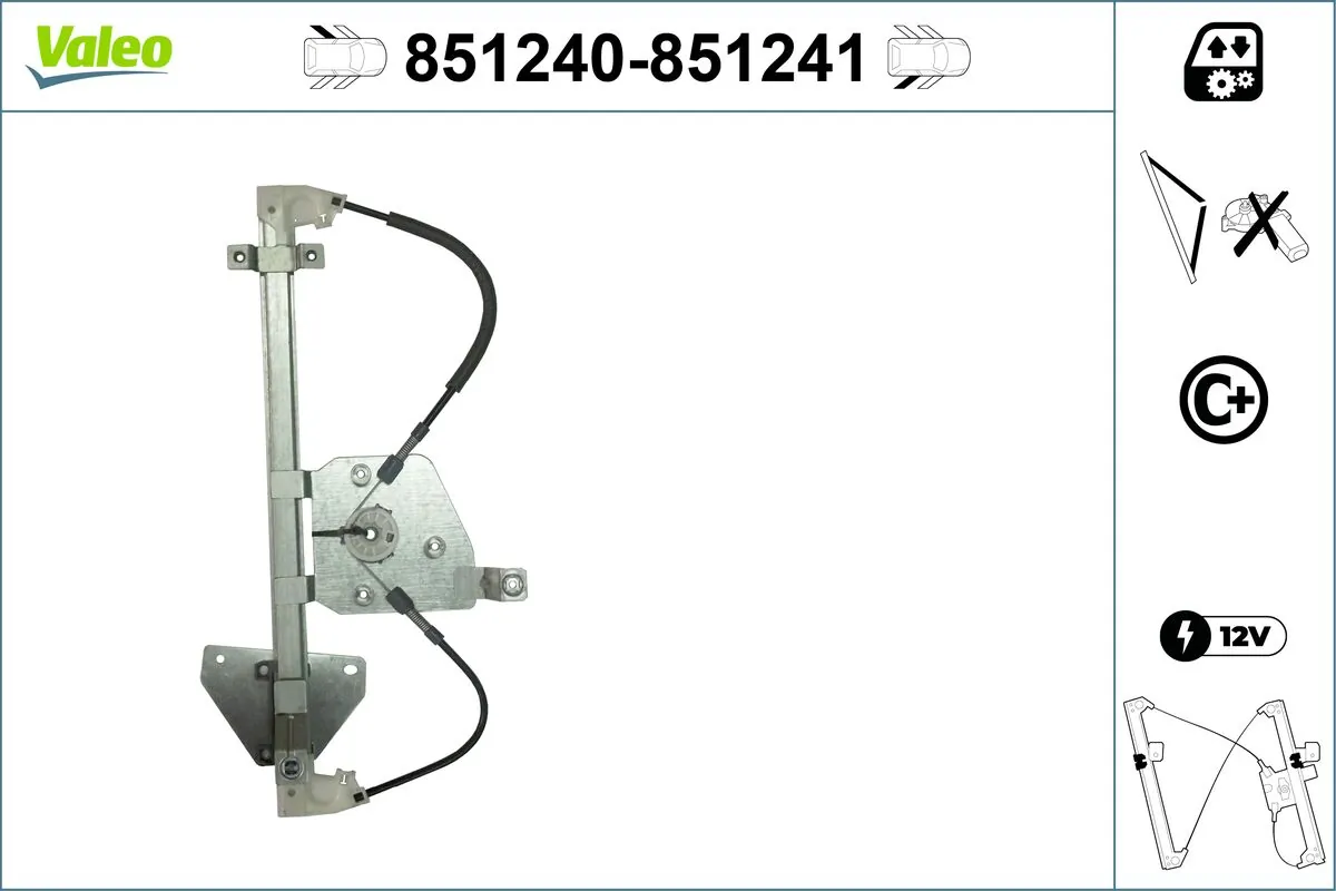 VALEO 851240 Window Regulator