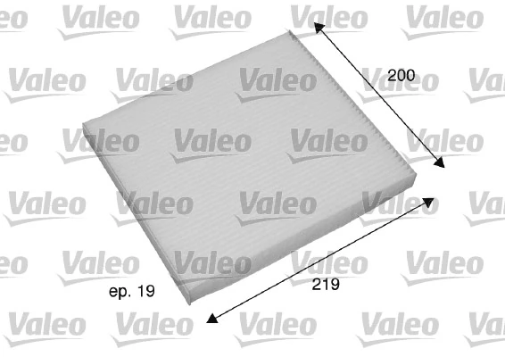 Filter, cabin air VALEO ESSENTIAL 698795