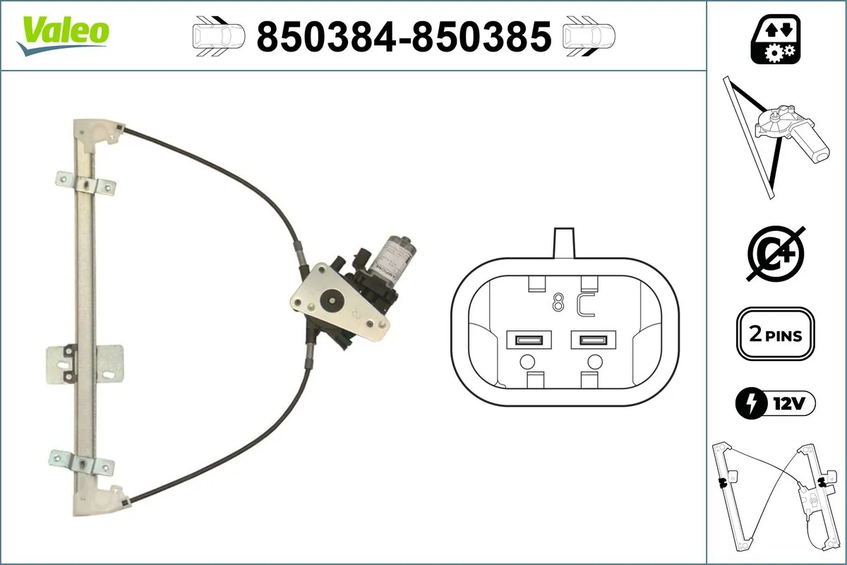 VALEO 850384 Window Regulator