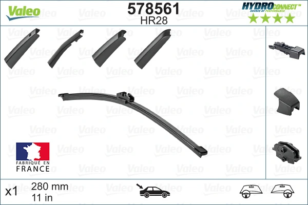 Wiper Blade HYDROCONNECT REAR 578561