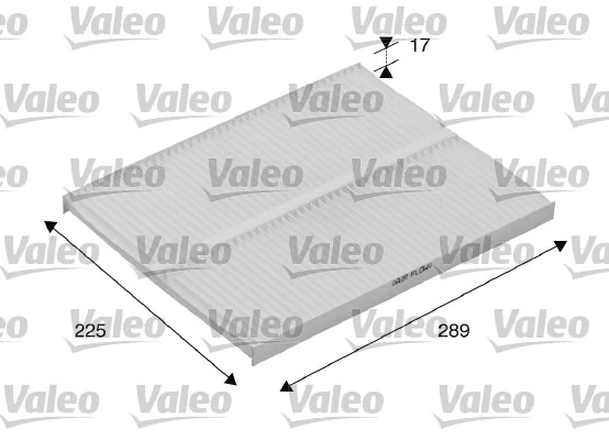 Filter, cabin air VALEO ESSENTIAL 698167