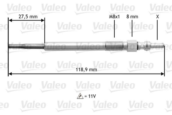 VALEO 345118 Glow Plug