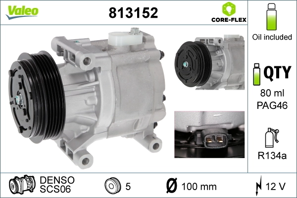 VALEO 813152 Compressor, air conditioning