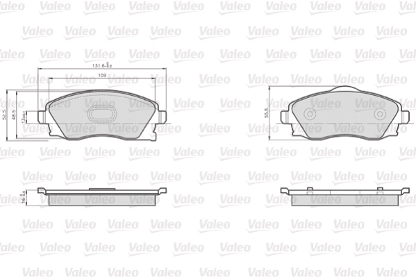 Brake Pad Set, disc brake OPTIPACK for LCV 872225