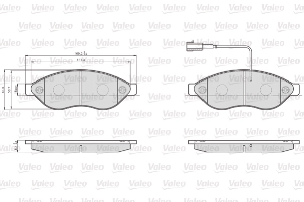 Brake Pad Set, disc brake OPTIPACK for LCV 872468