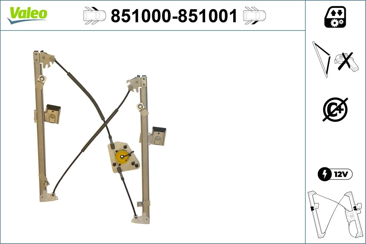 VALEO 851000 Window Regulator