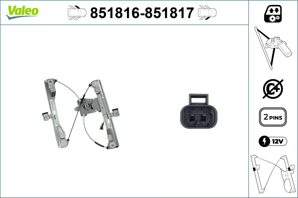 VALEO 851816 Window Regulator
