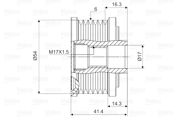 Alternator Freewheel Clutch VALEO NEW SPARE PART 588045