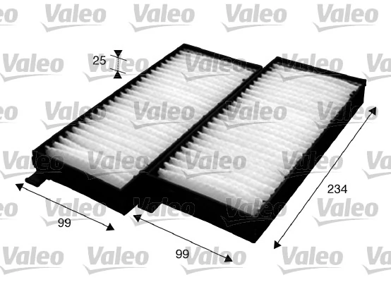 Filter, cabin air VALEO ESSENTIAL 715624