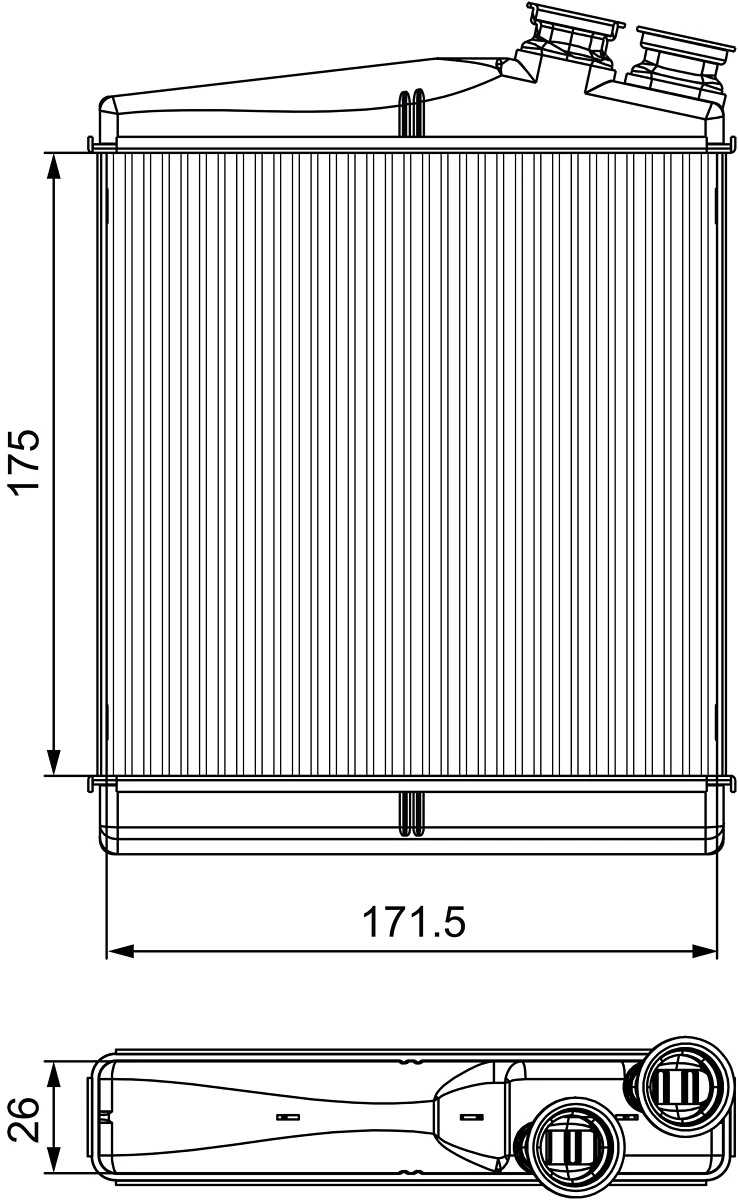 Heat Exchanger, interior heating 811512