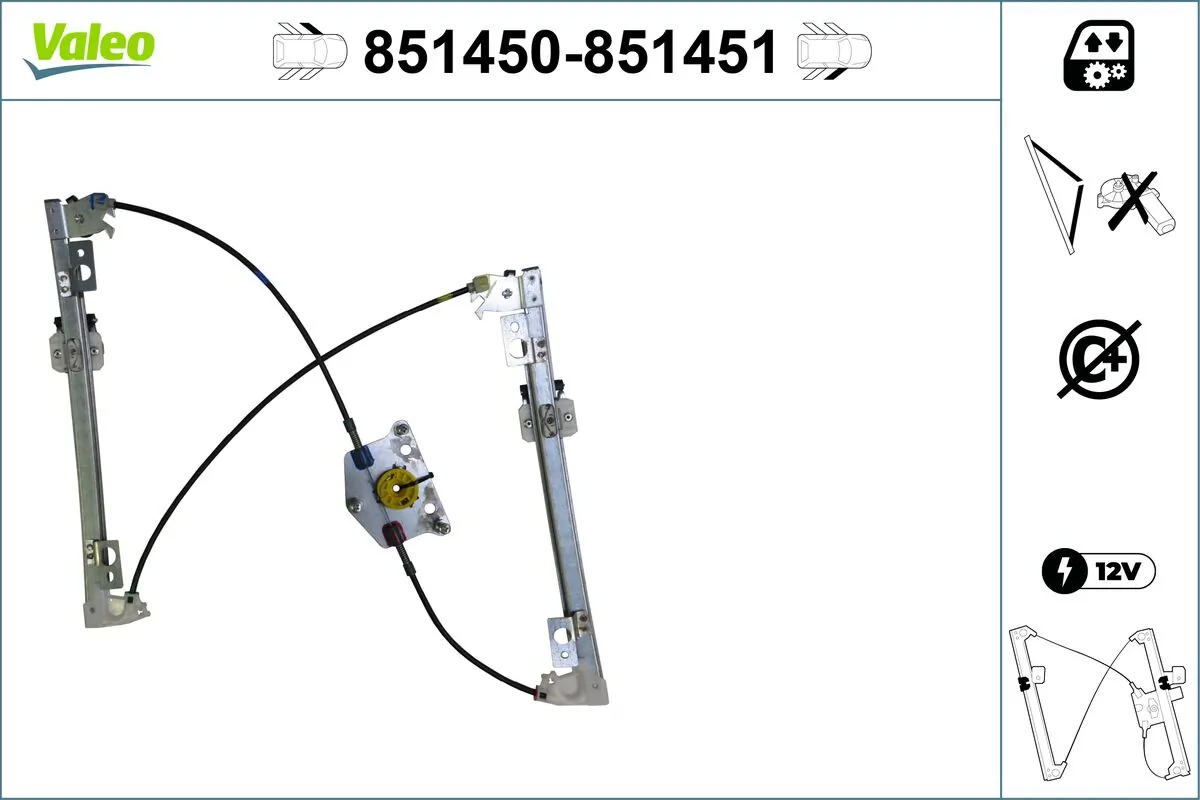 VALEO 851450 Window Regulator