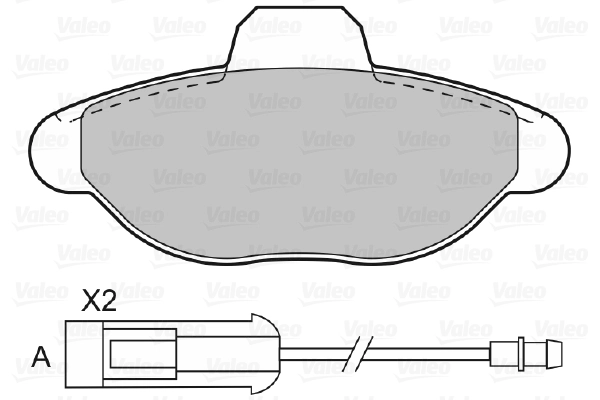 Brake Pad Set, disc brake 598012