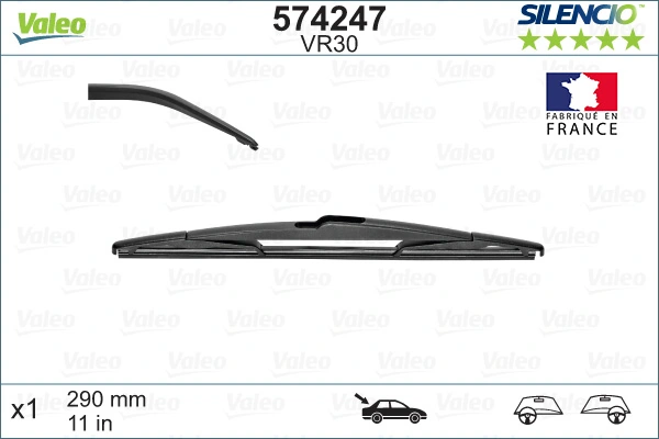 Wiper Blade SILENCIO REAR 574247