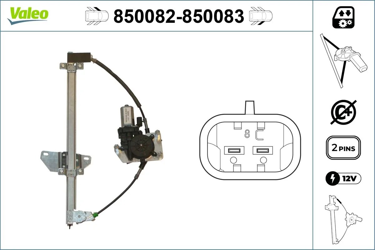 VALEO 850082 Window Regulator