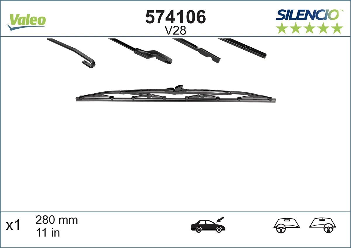 Wiper Blade SILENCIO CONVENTIONAL SINGLE 574106