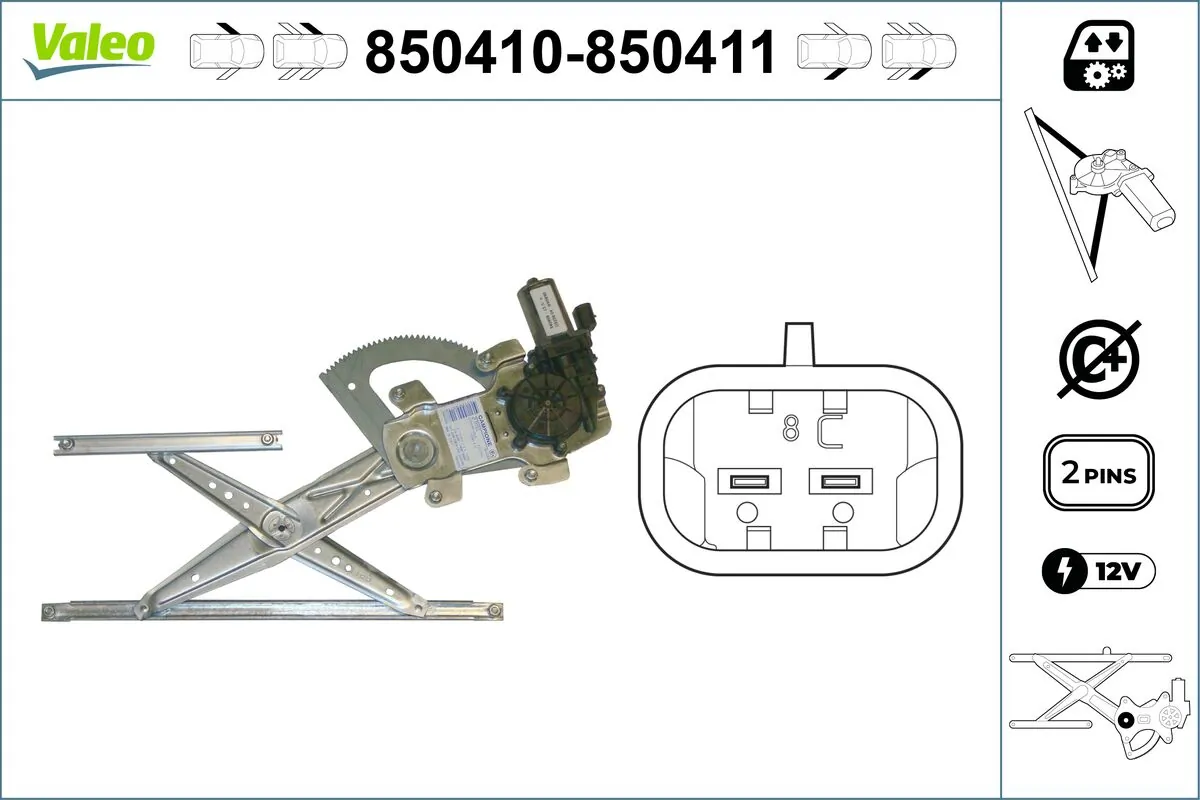 VALEO 850410 Window Regulator