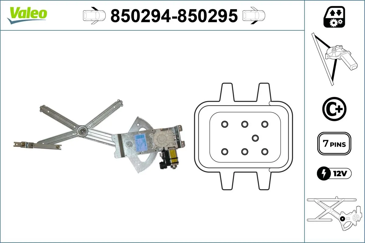 VALEO 850294 Window Regulator