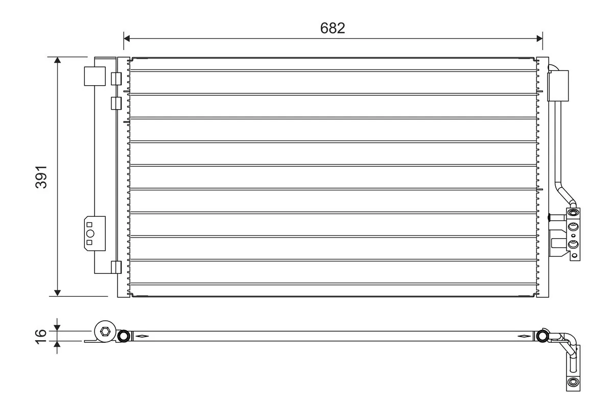 Condenser, air conditioning 817842